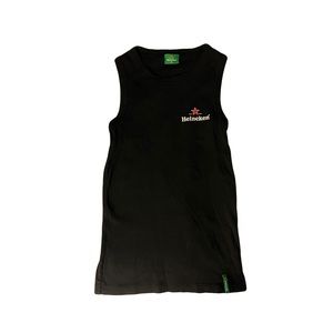 Heineken Black Rounded Neck Tank Top | Size: Medium